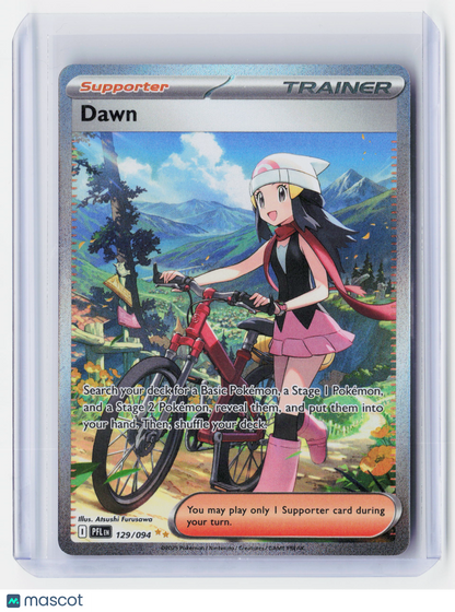 2025 Pokemon—Dawn #129/94 Scarlet & Violet Phantasmal Flames—Secret Rare Holo