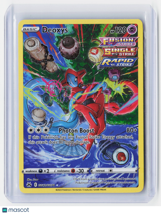 2023 Pokemon—Deoxys #GG12/GG70 Crown Zenith—Rare Holo