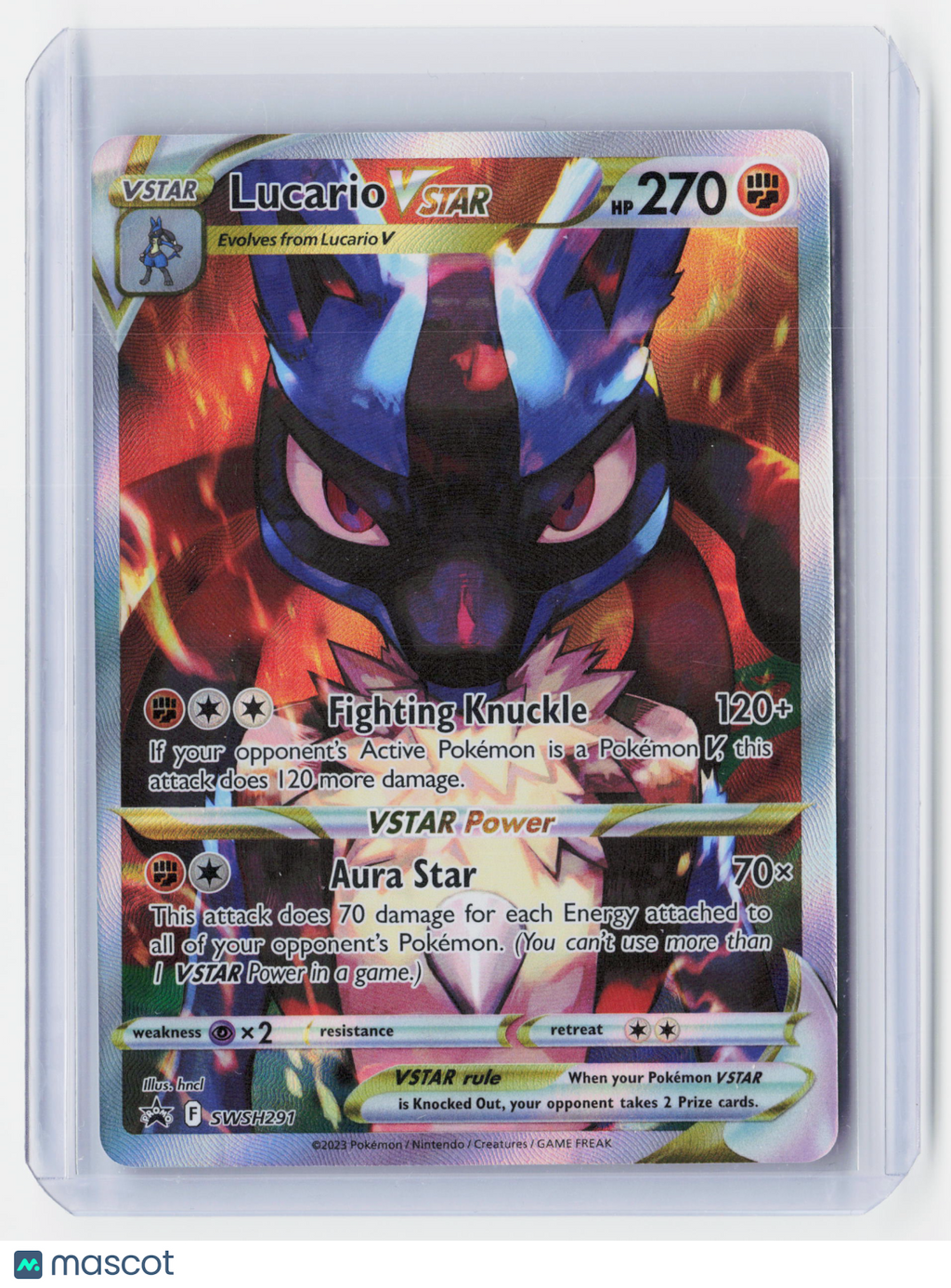 2023 Pokemon—Lucario VSTAR #SWSH291 Sword & Shield Promos—Black Star Promo Holo