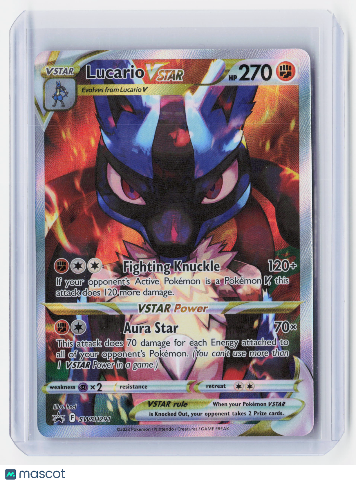 2023 Pokemon—Lucario VSTAR #SWSH291 Sword & Shield Promos—Black Star Promo Holo