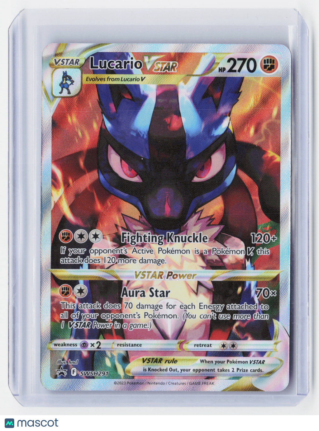 2023 Pokemon—Lucario VSTAR #SWSH291 Sword & Shield Promos—Black Star Promo Holo