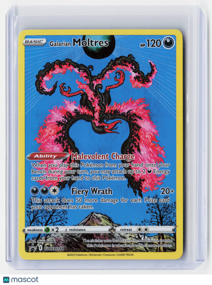 2023 Pokemon—Galarian Moltres #SWSH284 Crown Zenith—Black Star Promo Holo