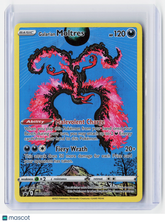 2023 Pokemon—Galarian Moltres #SWSH284 Crown Zenith—Black Star Promo Holo