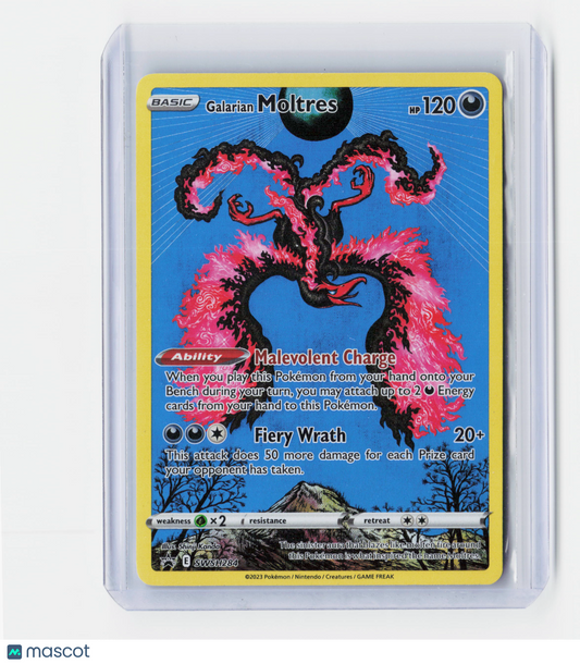 2023 Pokemon—Galarian Moltres #SWSH284 Crown Zenith—Black Star Promo Holo