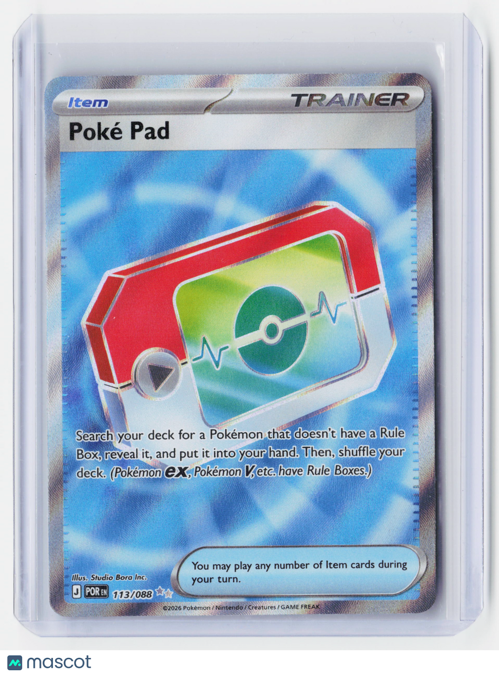 2026 Pokemon—Poké Pad #113/088 Perfect Order—Ultra Rare Holo