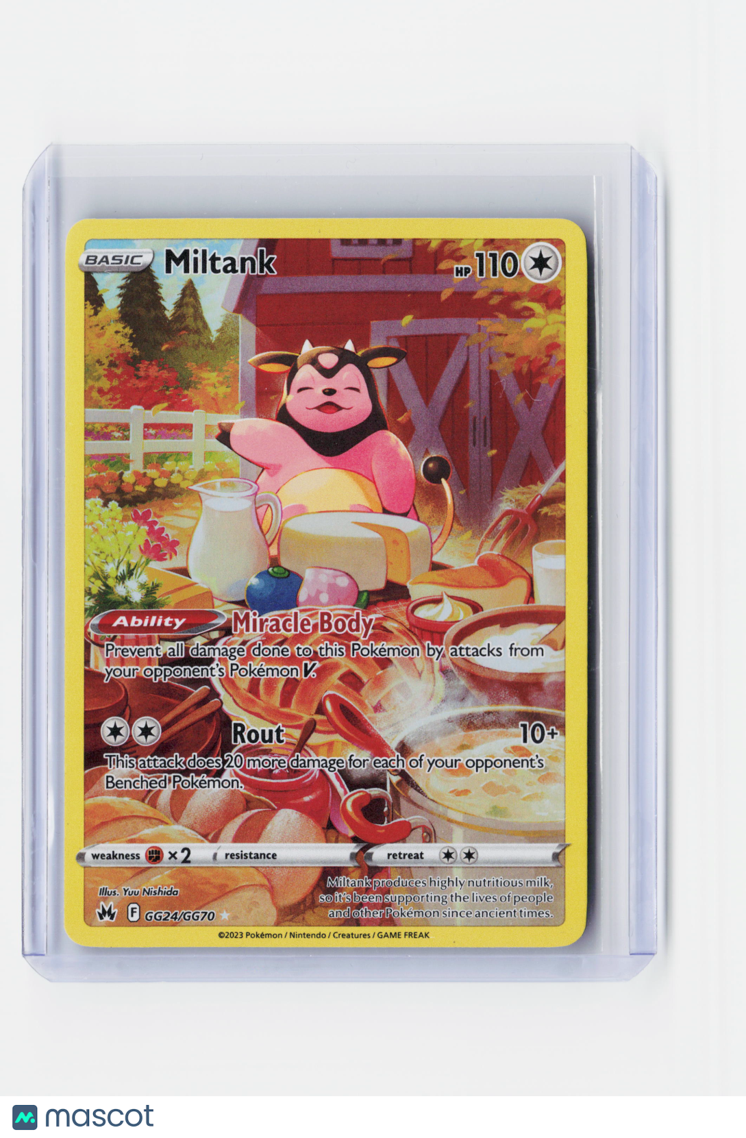 2023 Pokemon—Miltank #GG24/GG70 Crown Zenith: Galarian Gallery—Ultra Rare Holo