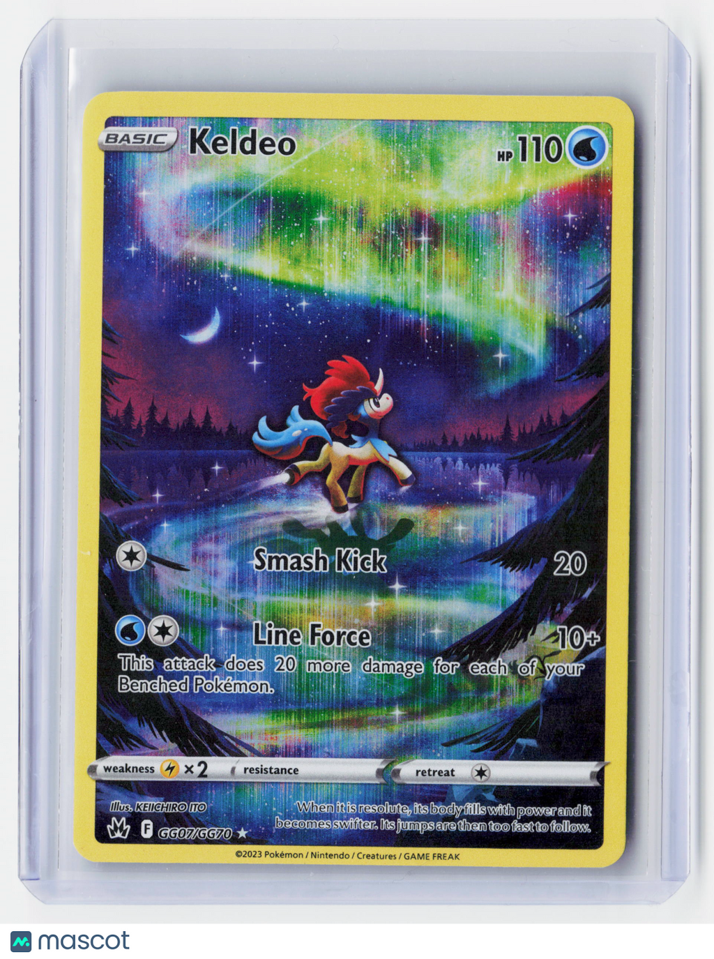 2023 Pokemon—Keldeo #GG07/GG70 Crown Zenith: Galarian Gallery—Ultra Rare Foil