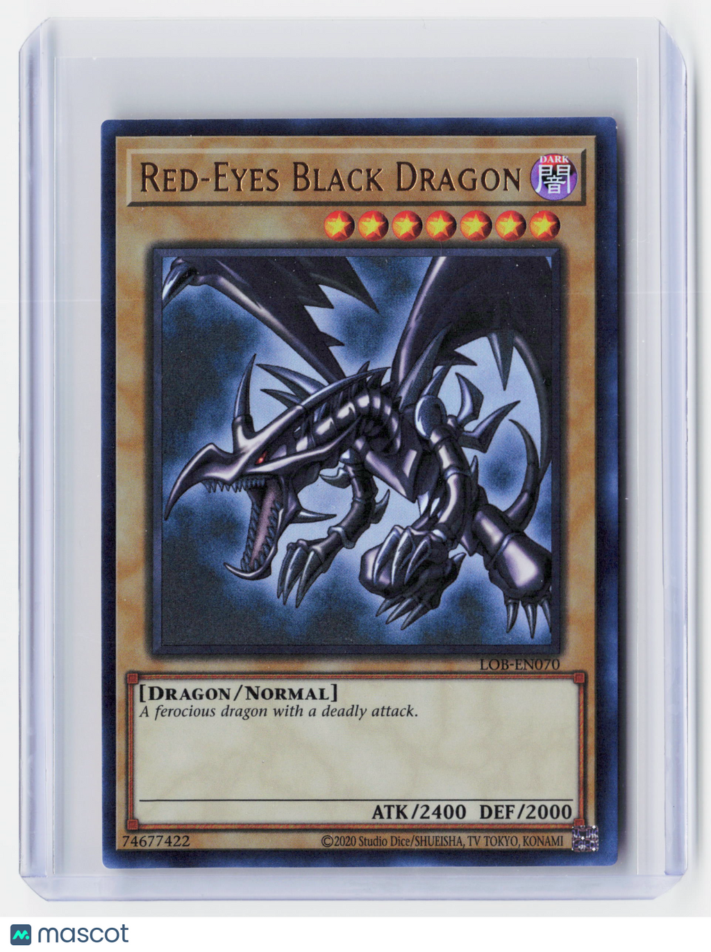 2020 Yu-Gi-Oh!—Red-Eyes Black Dragon #LOB-EN070—UR Foil