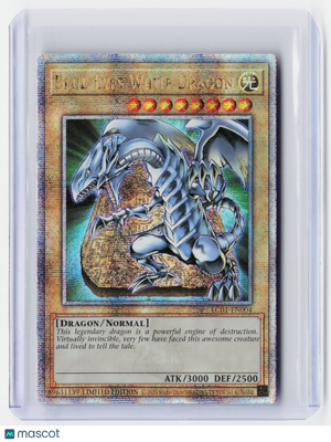 2020 YuGiOh!—Blue-Eyes White Dragon #LC01-EN004 25th Anniversary Ed.—QCSR Holo