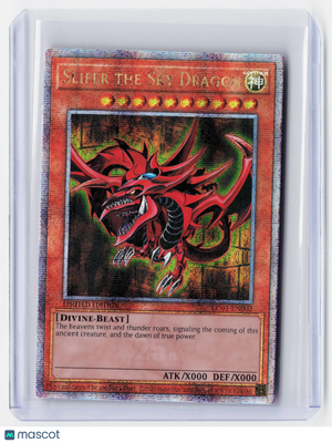 2020 YuGiOh!—Slifer the Sky Dragon #LC01-EN002 25th Anniversary Ed—QCSR Holo