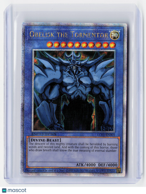2020 YuGiOh!—Obelisk the Tormentor #LC01-EN001 25th Anniversary Ed—QCSR Holo