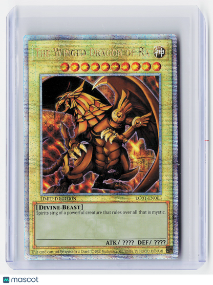2020 Yu-Gi-Oh!—The Winged Dragon of Ra #LC01-EN003— Quarter Century Secret Rare