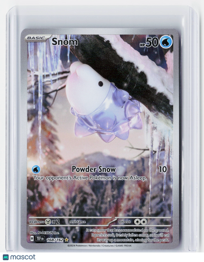 2024 Pokemon—Snom #168/162 Temporal Forces—Secret Rare Holo