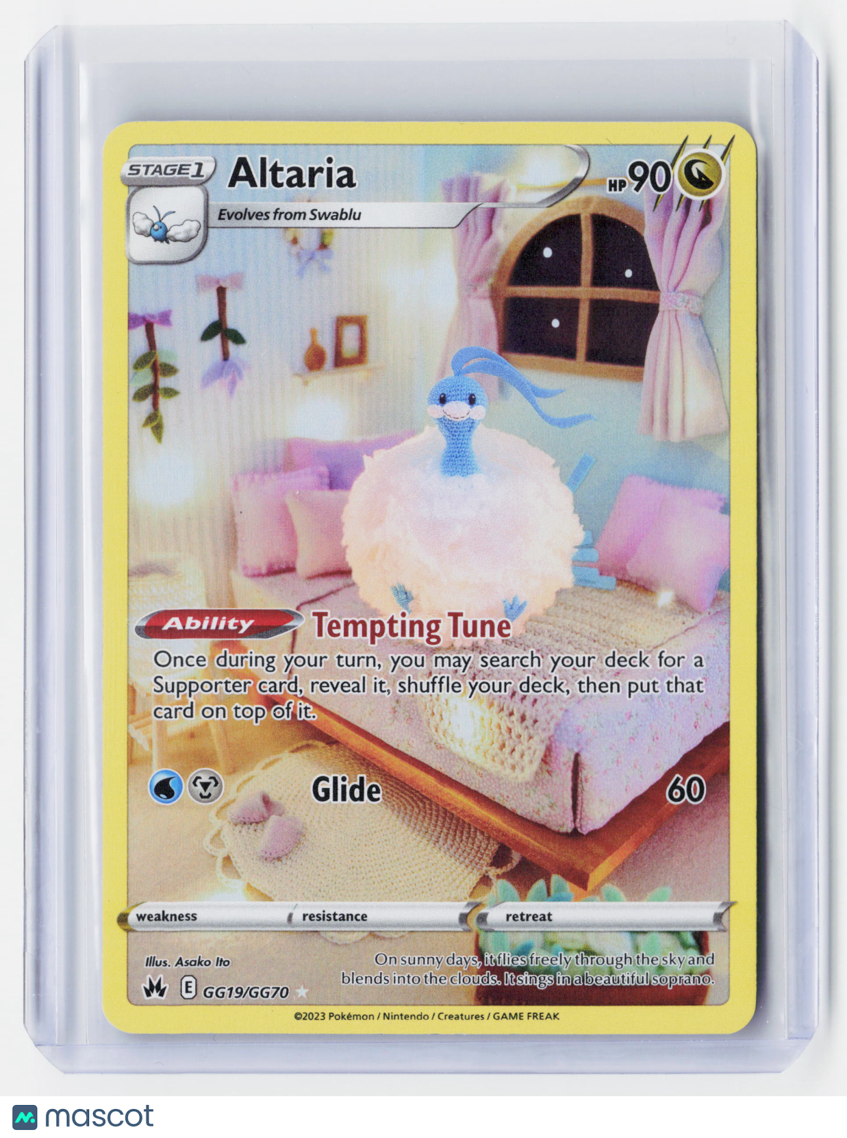 2023 Pokemon—Altaria #GG19/GG70 Crown Zenith: Galarian Gallery—Ultra Rare Holo