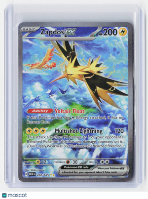 2023 Pokemon—Zapdos ex #202 Scarlet & Violet 151—SIR Holo [Moderately Played]