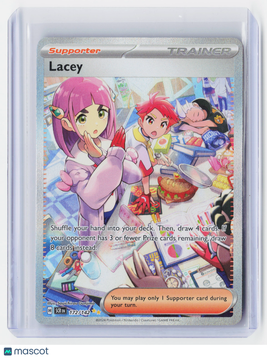 2024 Pokemon—Lacey #172/142 Stellar Crown—Special Illustration Rare Holo