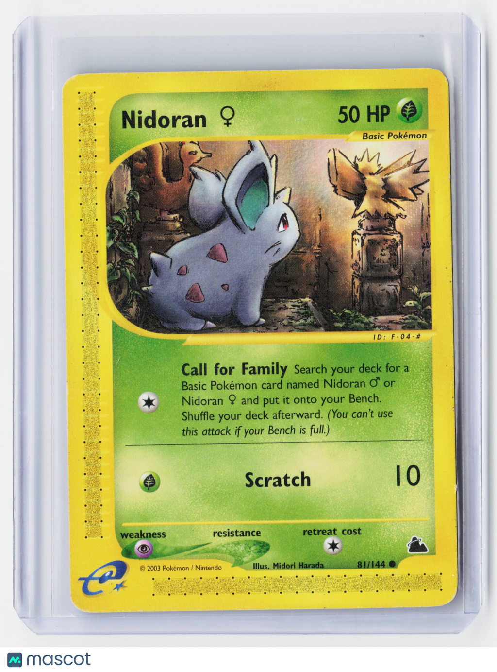 2003 Pokemon—Nidoran ♀ #81/144 Skyridge—Common Nonfoil [Lightly Played]
