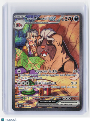 2025 Pokemon—Arven's Mabosstiff ex #235/182 Destined Rivals—SIR Holo