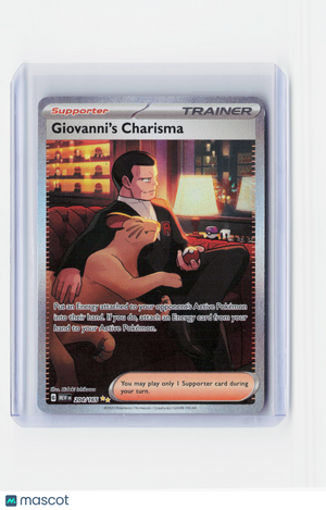 2023 Pokemon—Giovanni's Charisma #204/165 Scarlet & Violet 151—SIR Holo