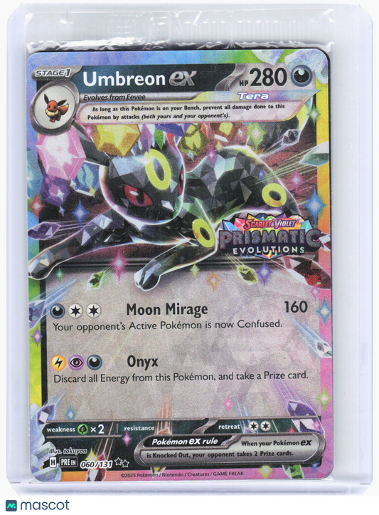 2025 Pokemon—Umbreon ex (Stamped) #60/131 Prismatic Evolutions—Double Rare Foil