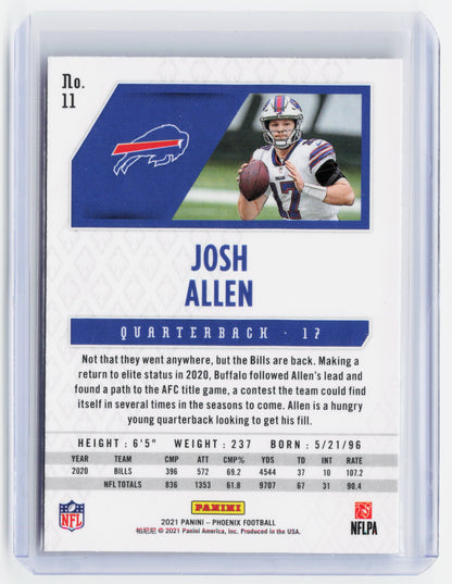 2021 Panini Phoenix Football—Josh Allen #11