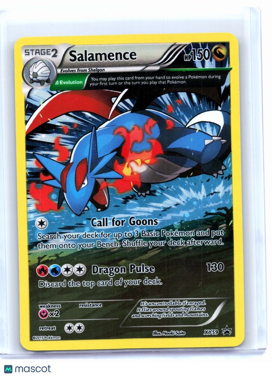 2015 Pokemon—Salamence #XY59 XY Promos—Black Star Promo Holo [Moderately Played]