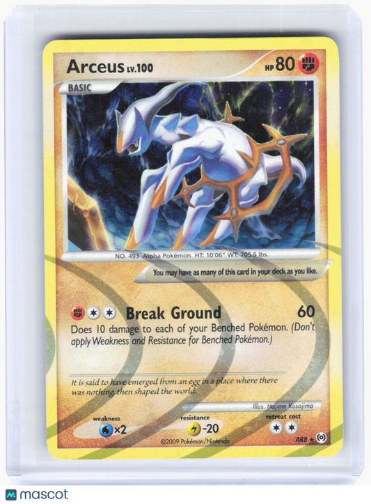 2009 Pokemon—Arceus #AR8 Arceus—Holo Rare Foil (Moderately Played)