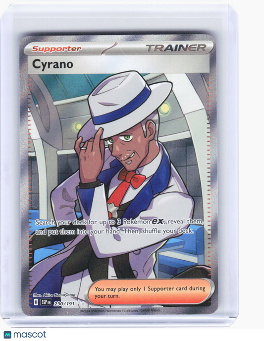 2024 Pokemon—Cyrano #230/191 Surging Sparks—Ultra Rare Foil