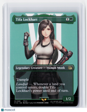2025 Magic: The Gathering—Tifa Lockhart #0391 FF borderless—Rare