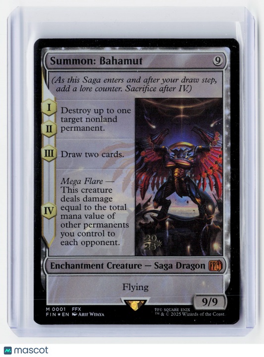 2025 Magic: The Gathering—Summon: Bahamut #0001 Final Fantasy—Mythic