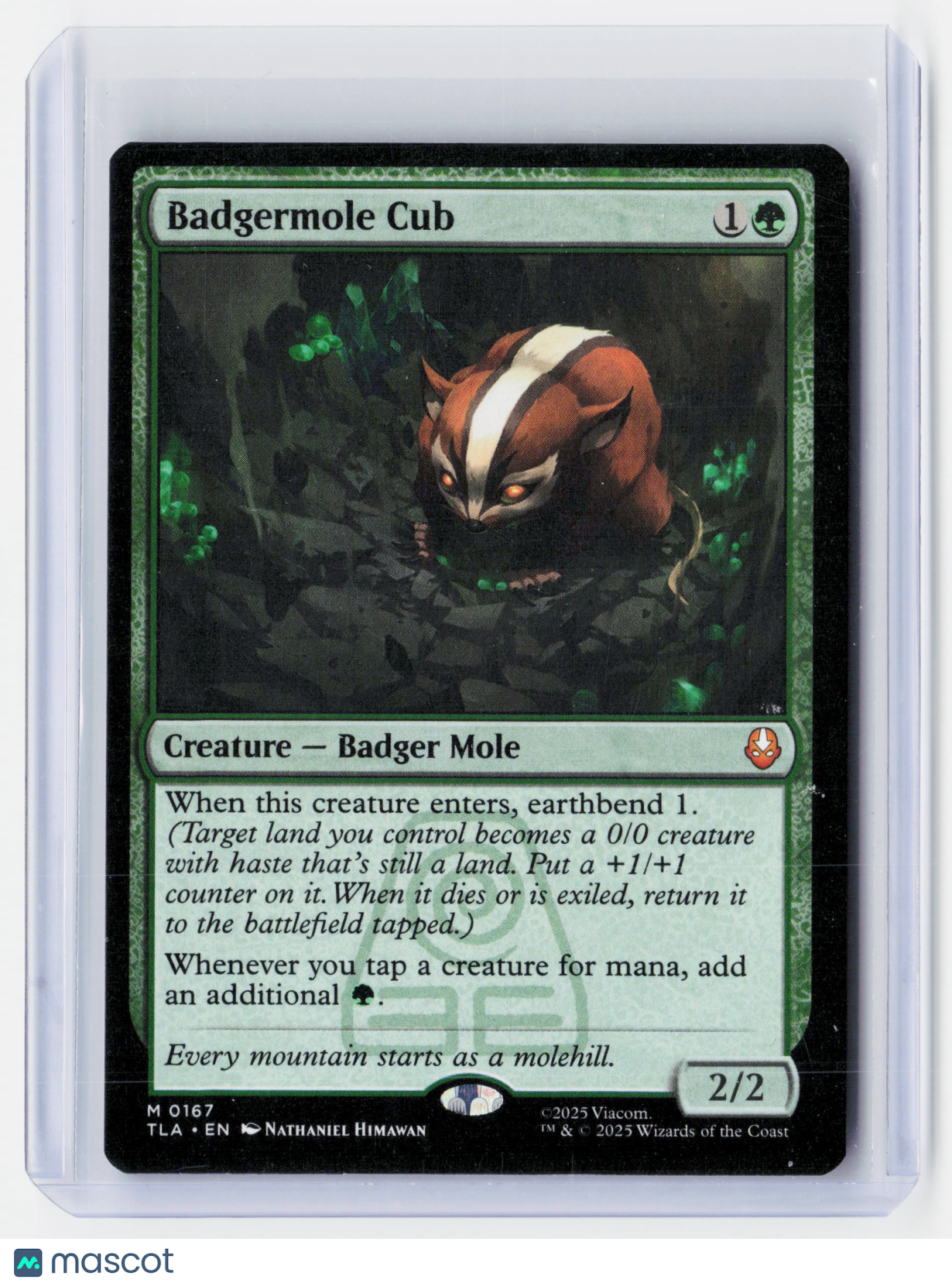 2025 Magic: The Gathering—Badgermole Cub #0167 Avatar: The Last Airbender—Mythic