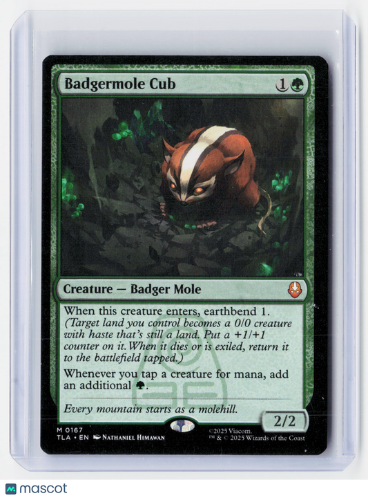 2025 Magic: The Gathering—Badgermole Cub #0167 Avatar: The Last Airbender—Mythic
