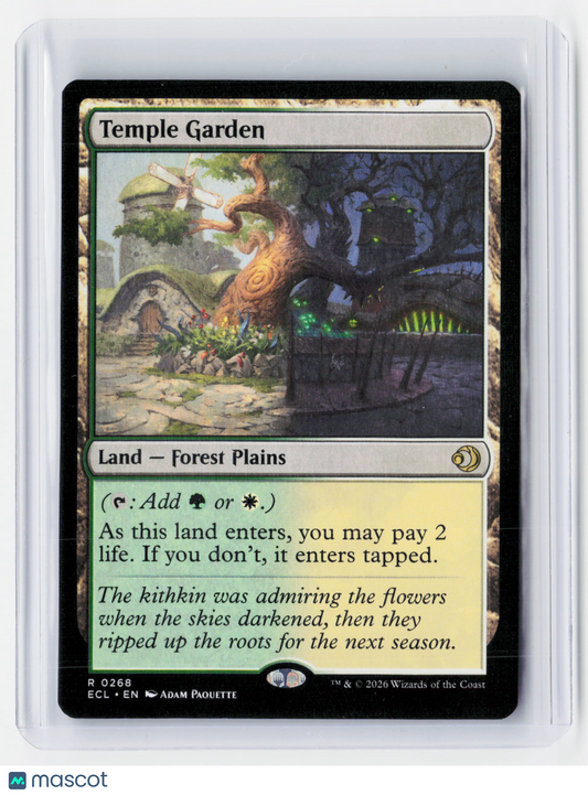 2026 Magic: The Gathering—Temple Garden #0268 Lorwyn Eclipsed-Rare