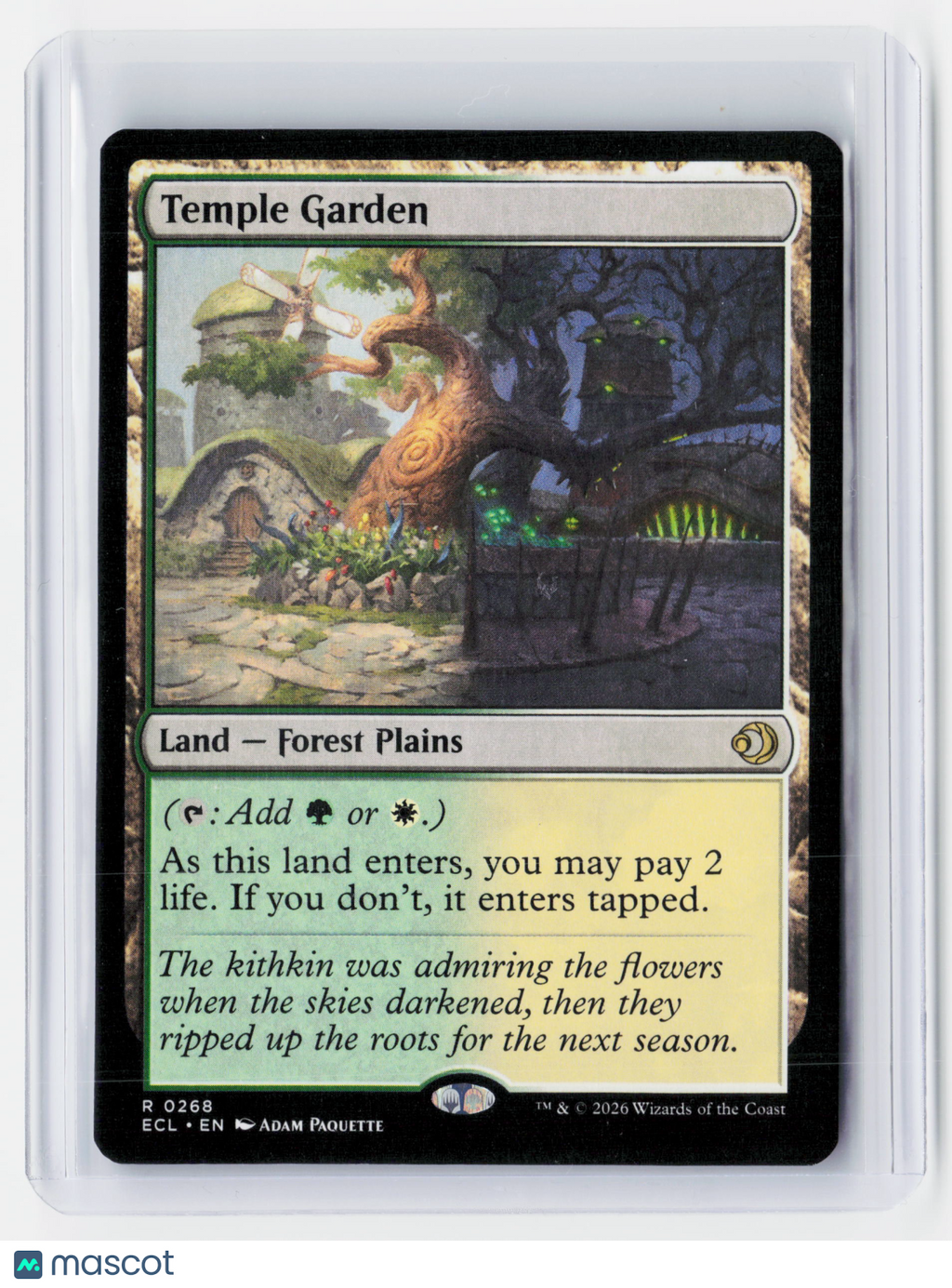 2026 Magic: The Gathering—Temple Garden #0268 Lorwyn Eclipsed (ECL)—Rare Nonfoil