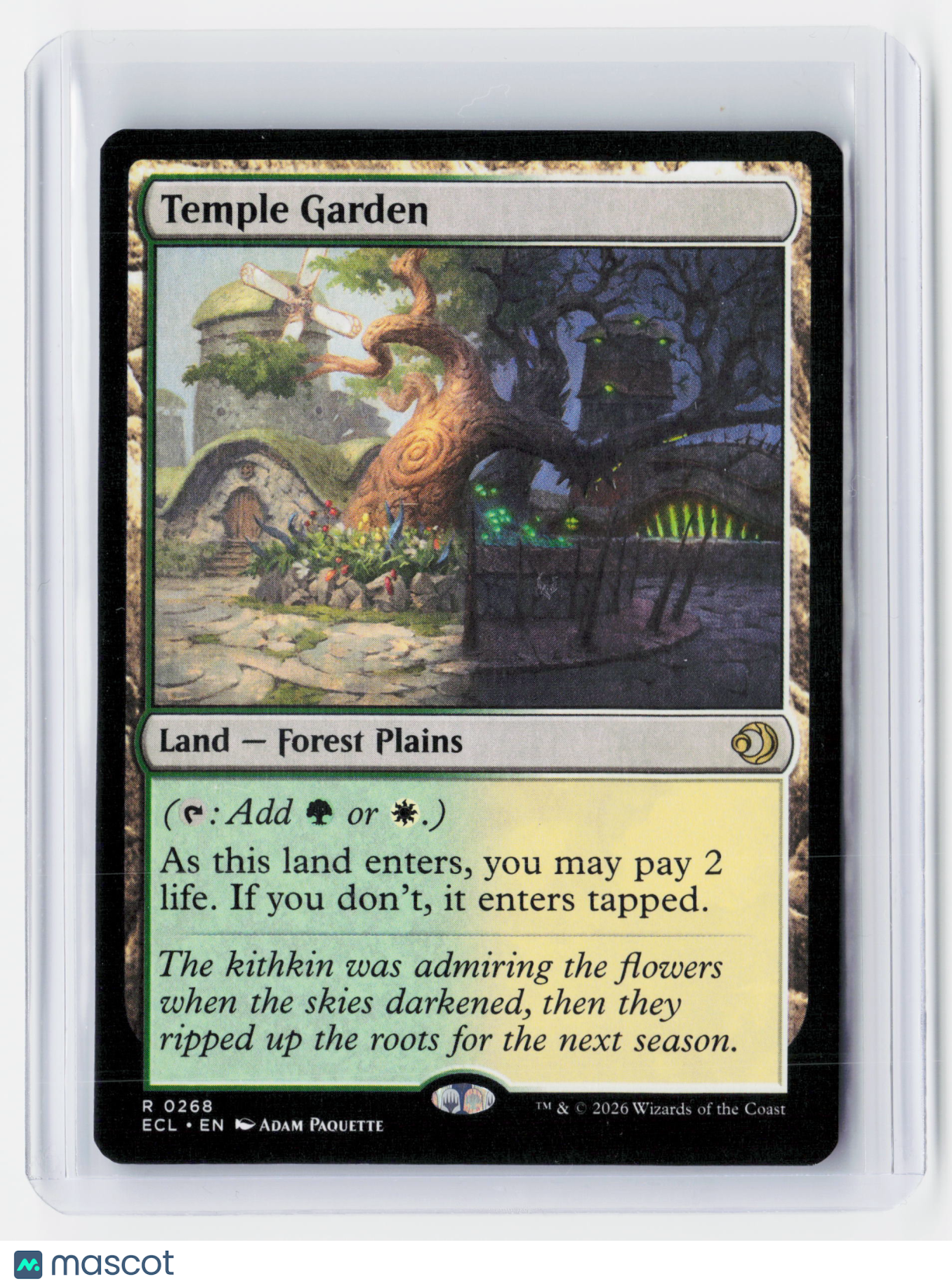 2026 Magic: The Gathering—Temple Garden #0268 Lorwyn Eclipsed (ECL)—Rare Nonfoil