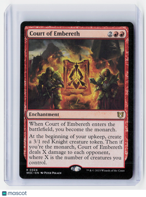 2023 Magic: The Gathering—Court of Embereth #0024 (WOC)—Rare Nonfoil