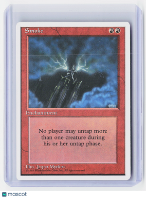1995 Magic: The Gathering—Smoke #222 Fourth Edition (4ED)—Rare Nonfoil