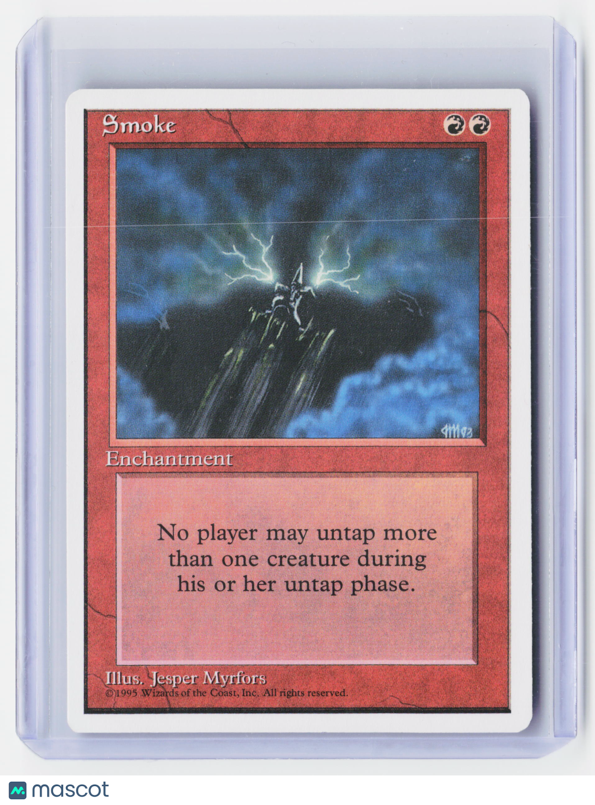 1995 Magic: The Gathering—Smoke #222 Fourth Edition (4ED)—Rare Nonfoil