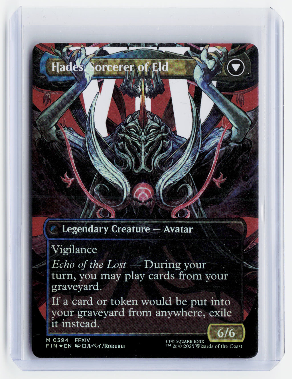 2025 Magic: The Gathering—Emet-Selch, Unsundered (Borderless) #0394 (FIN)—M Foil