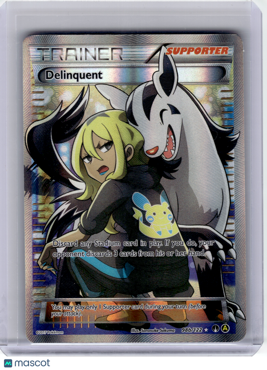 2017 Pokemon—Delinquent #98b Alternate Art—Ultra Rare Holo