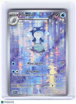 2023 Pokemon—Poliwhirl #176/165 Scarlet & Violet 151—Illustration Rare Foil (LP)