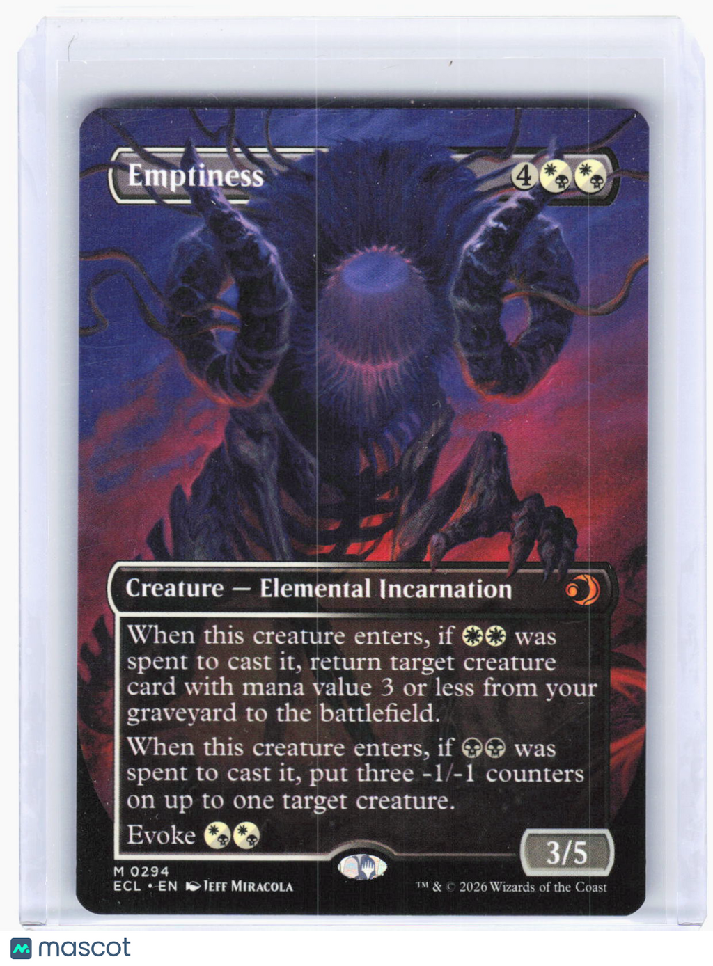 2024 Magic: The Gathering—Emptiness (Borderless) #294(ECL)—Mythic Non-Foil