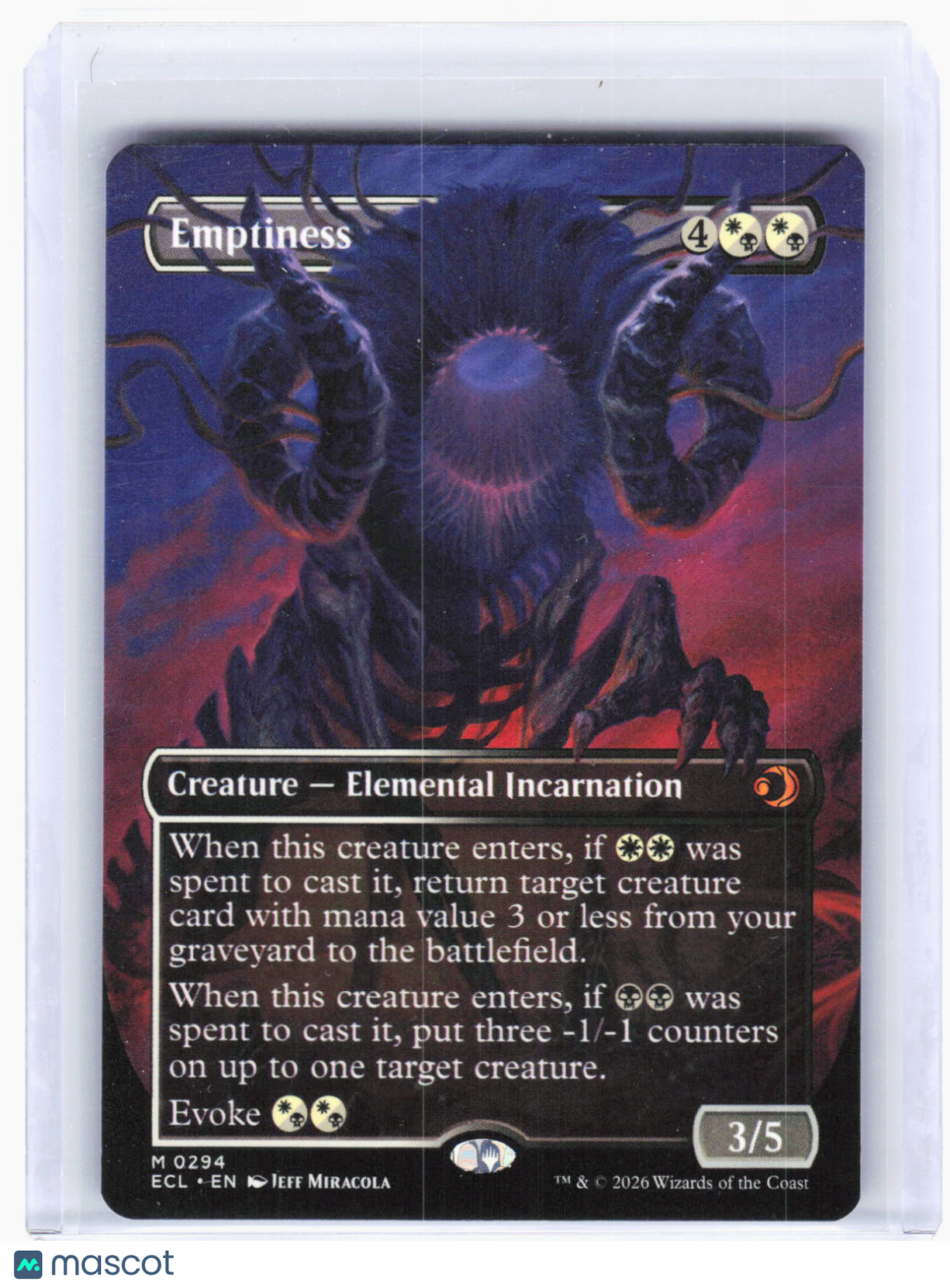 2024 Magic: The Gathering—Emptiness (Borderless) #294(ECL)—Mythic Non-Foil
