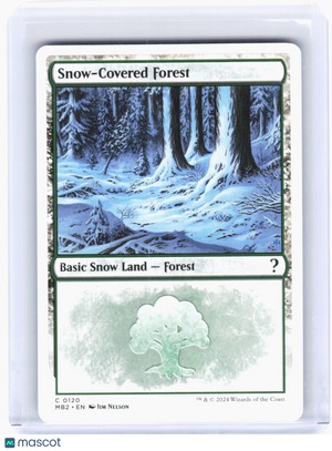 2024 Magic: The Gathering—Snow-Covered Forest  #120 (MB2)—Common Non-Foil