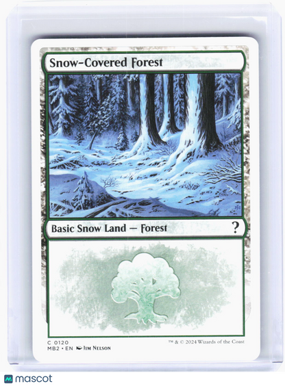 2024 Magic: The Gathering—Snow-Covered Forest  #120 (MB2)—Common Non-Foil