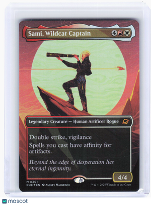2025 Magic: The Gathering—Sami, Wildcat Captain #301 (EOE)—Mythic Foil