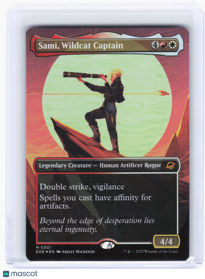 2025 Magic: The Gathering—Sami, Wildcat Captain #301 (EOE)—Mythic Foil