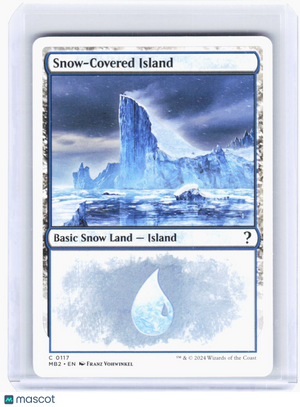 2024 Magic: The Gathering—Snow-Covered Island #117 (MB2)—Common Non-Foil