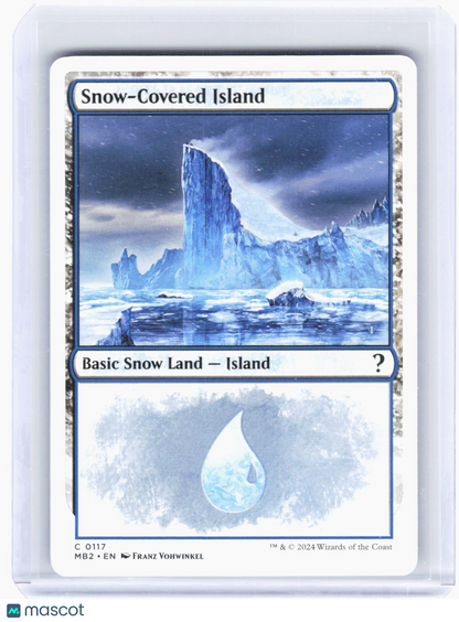 2024 Magic: The Gathering—Snow-Covered Island #117 (MB2)—Common Non-Foil
