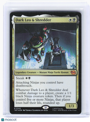 2024 Magic: The Gathering—Dark Leo & Shredder #142 (TMT)—Mythic Foil